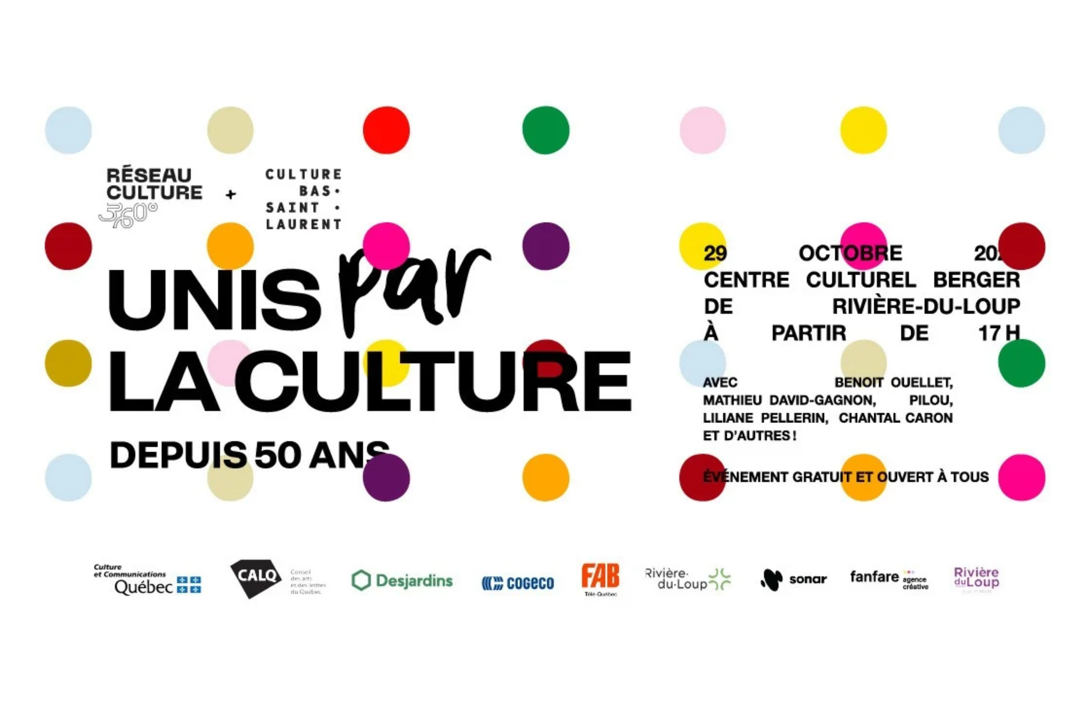 DÉVOILEMENT / Unis par la culture : 50e anniversaire de création des conseils régionaux de la culture du Québec